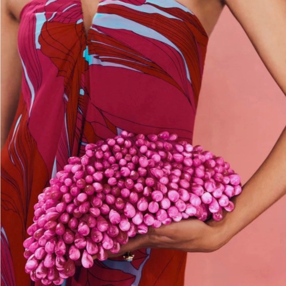 Cult Gaia Jaala Mini Beaded Clutch